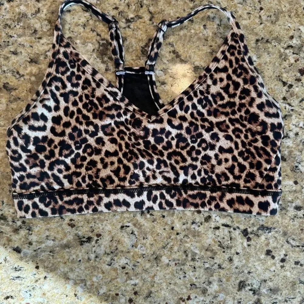 Zyia Active Lepoard Print Size S Sports Bra women's small